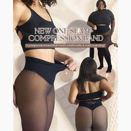 NEW COMPRESSION BAND & ONE SEAM OPTION! THE ORIGINAL MAGIC FLEECE LINED LEGGINGS